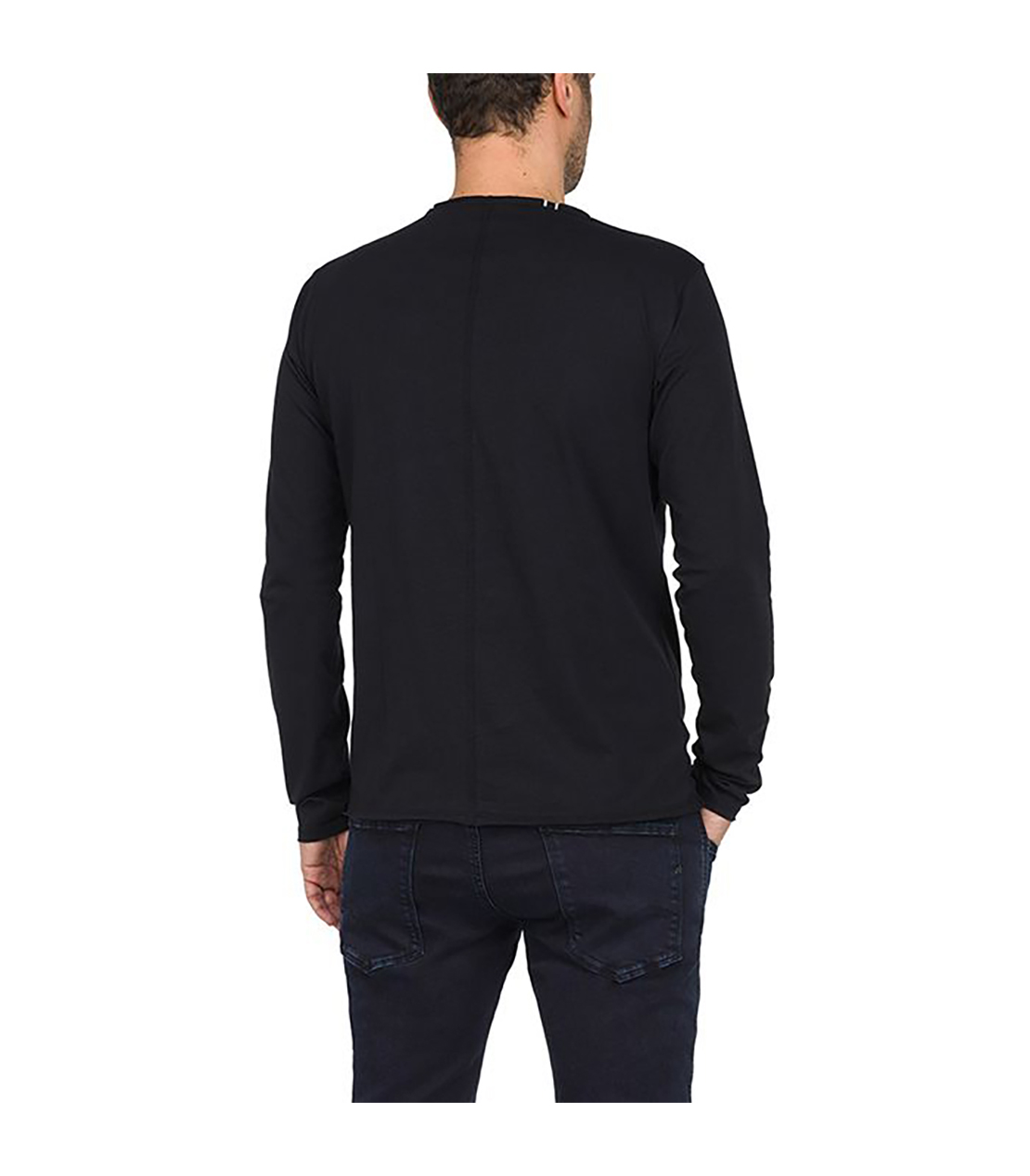 ベーシックジャージー クルーネックロングTシャツ 詳細画像 ブラック 2